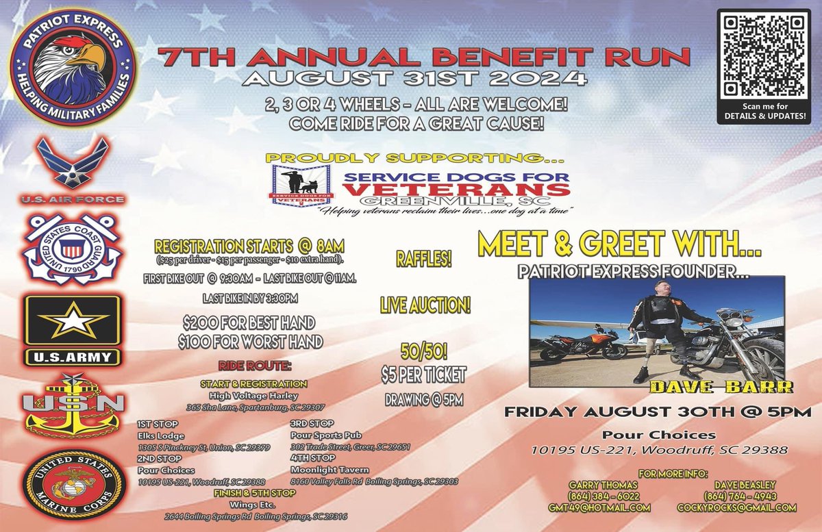 @highvoltage_hd 

#spartanburg #southcarolina 
#motorcycles #fundraiser #dogs #servicedog #veterans