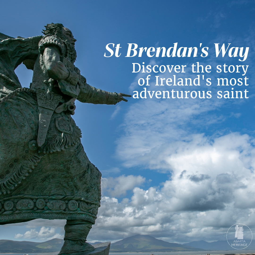 Fancy a #SundayStory? Follow in the footsteps of Ireland's most adventurous saint, St Brendan, and hear of his battles with sea monsters and meetings with mermaids! Find the St Brendan's Way Audio Guide as a podcast, or listen directly on our website: abartaheritage.ie/st-brendans-wa…