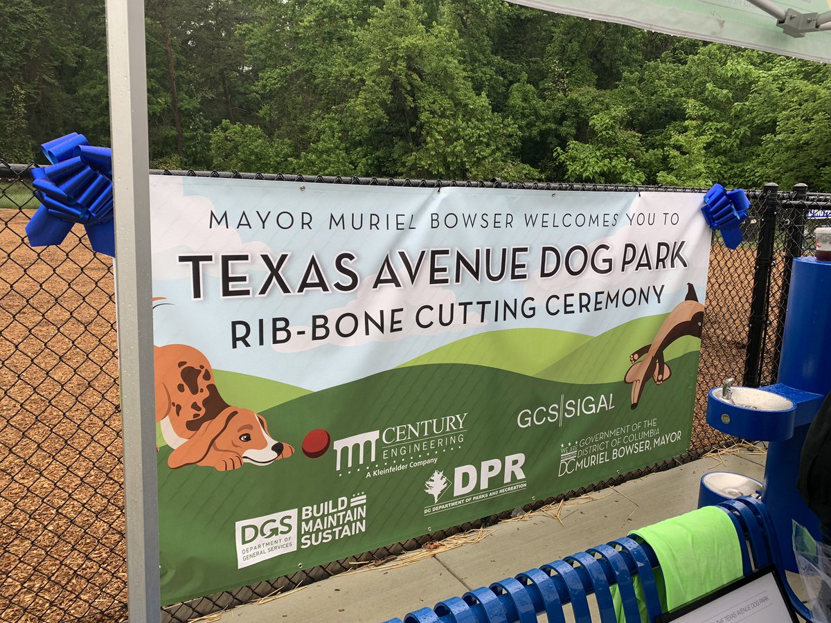 Texas Ave Dog Park opening is still on! Rain or shine. Join @MayorBowser this morning! Texas Ave Dog Park 4600 Texas Avenue SE May 10, 2024 11:00am