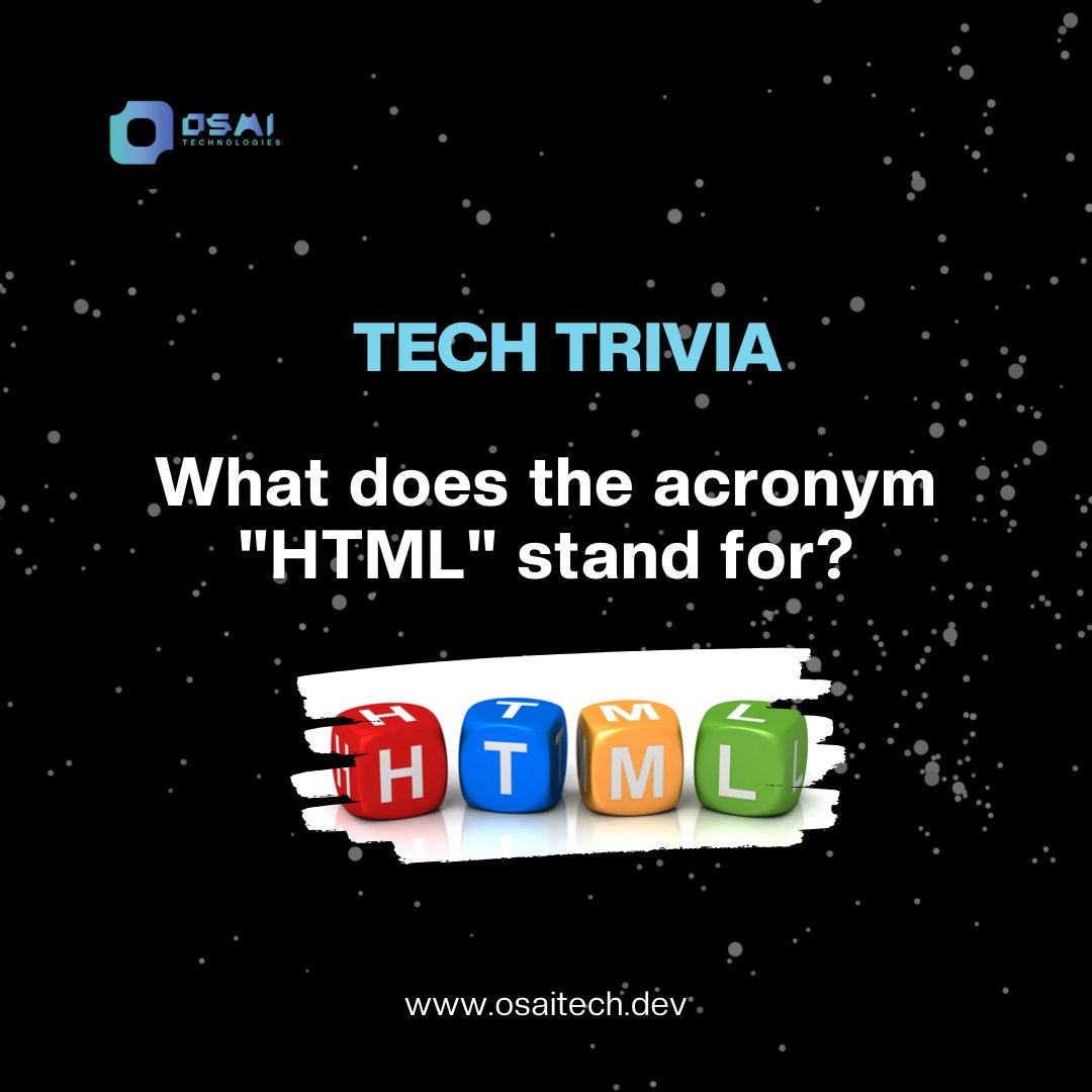 Calling all web developers! 

Can you crack this acronym? Comment your answer below!

TGIF! 🥳