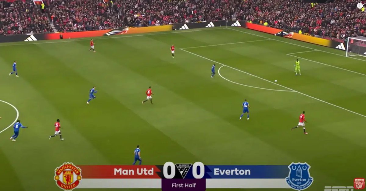 🚨 Before Manchester United’s 2-0 win over Everton on March 9, Erik ten Hag spent long hours explaining to the team that Everton would play at Old Trafford with low lines, without pressing the ball. The game started and exactly the opposite happened: Everton stifled United’s…