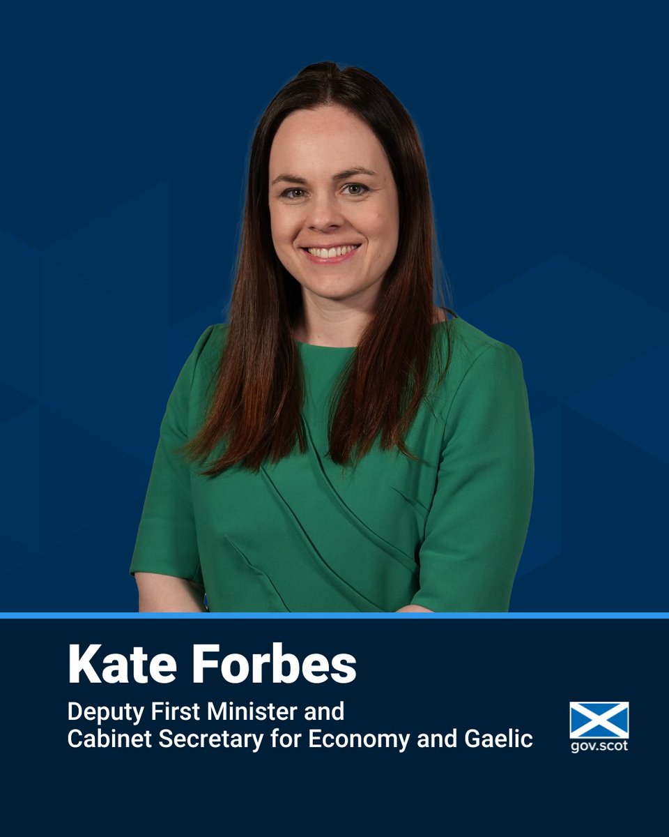 Kate Forbes (@_KateForbes) has been appointed as Deputy First Minister and Cabinet Secretary for Economy and Gaelic. Find out more at Gov.scot/news/full-mini…