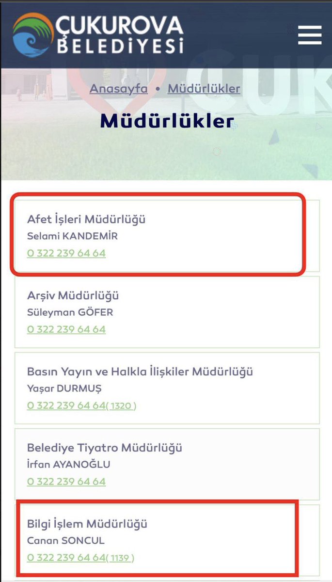 CHP’de Aile Boyu Atama CHP’li Adana Çukurova Belediyesi'nde amca, hala, yeğen aynı anda farklı birimlere atandı. Canan Songul (HALA): Bilgi İşlem Müdürü Selami Kandemir (AMCA): Afet İşleri Müdürü Sabri Kandemir (YEĞEN): Kültür ve Sosyal İşleri Müdürü