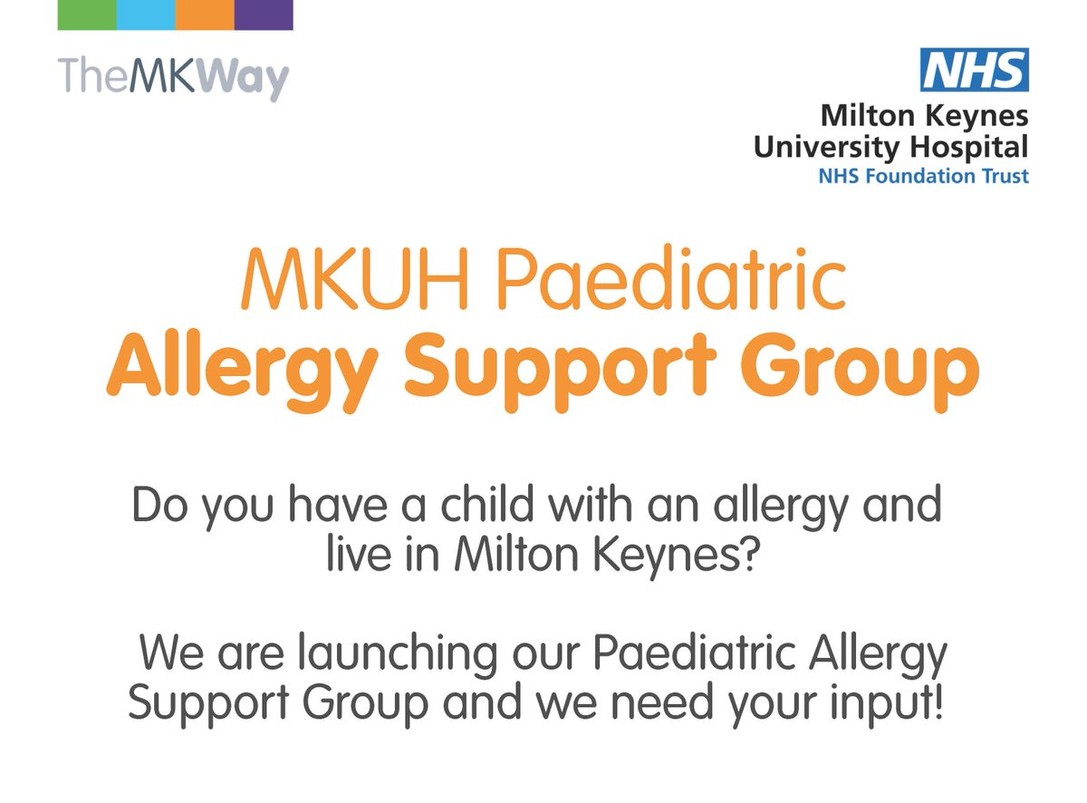 We are looking to launch a brand-new Paediatric Allergy Support Group – a safe space for children with allergies and their parents/carers to come together for support, discuss and share experiences and we want to know your views. Visit our website here: shorturl.at/qtGP8