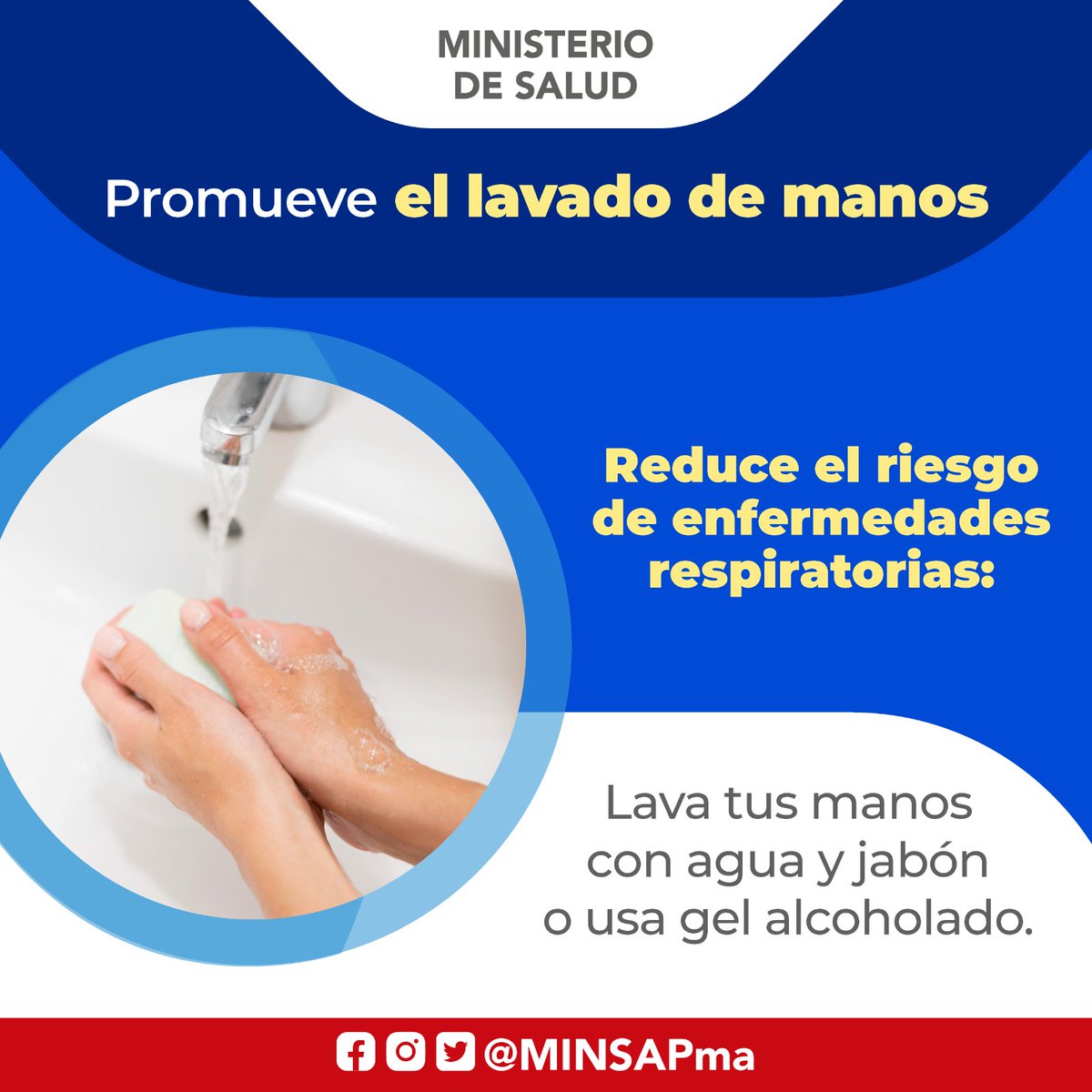 Convierte el lavado de manos en un hábito! Lavarte las manos con agua y jabón es una de las maneras más efectivas de prevenir enfermedades. #MinsaPreviene