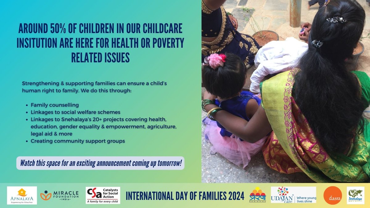 Children have a fundamental right to grow up in a family. Find out more about the role #familystrengthening plays this #internationaldayoffamilies2024 #collaboration #LetsTalkChildCare #family #childrights #childprotection #wellbeing #support