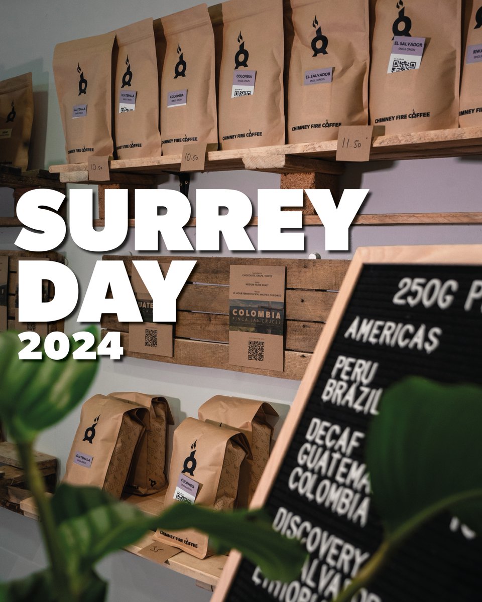 Tomorrow is Surrey Day, and we’re offering 10% off everything in our roastery shop all day! 🙌 Everyone who makes a purchase in-store will be entered into a competition to win a pair of tickets to one of our popular Bean to Cup Coffee Experiences worth £120 ☕