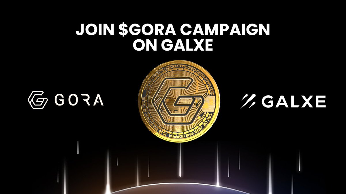 Giveaway Alert #goragang! 💰Calling all $GORA fans! Our @Galxe task list is live, offering a chance to win a share of the 1,000 USDT prize pool!💰 ➡️How to participate: 🔹Get your $GORA on Ethereum (ERC-20) 🔹Complete simple tasks; such as like, comment, and retweet of this