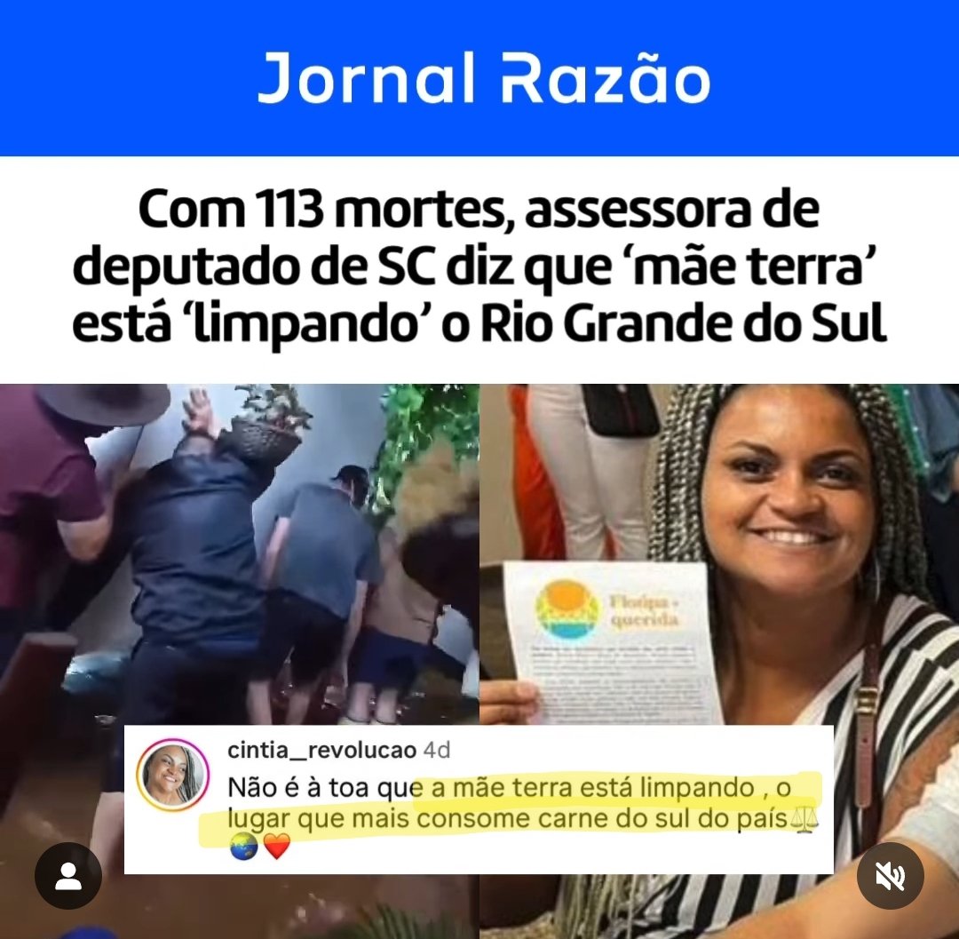 É inacreditável a desumanidade dessa gente! E é sempre alguém de esquerda, já viram?

A mulher é assessora dum deputado do PSOL aqui de Santa Catarina.