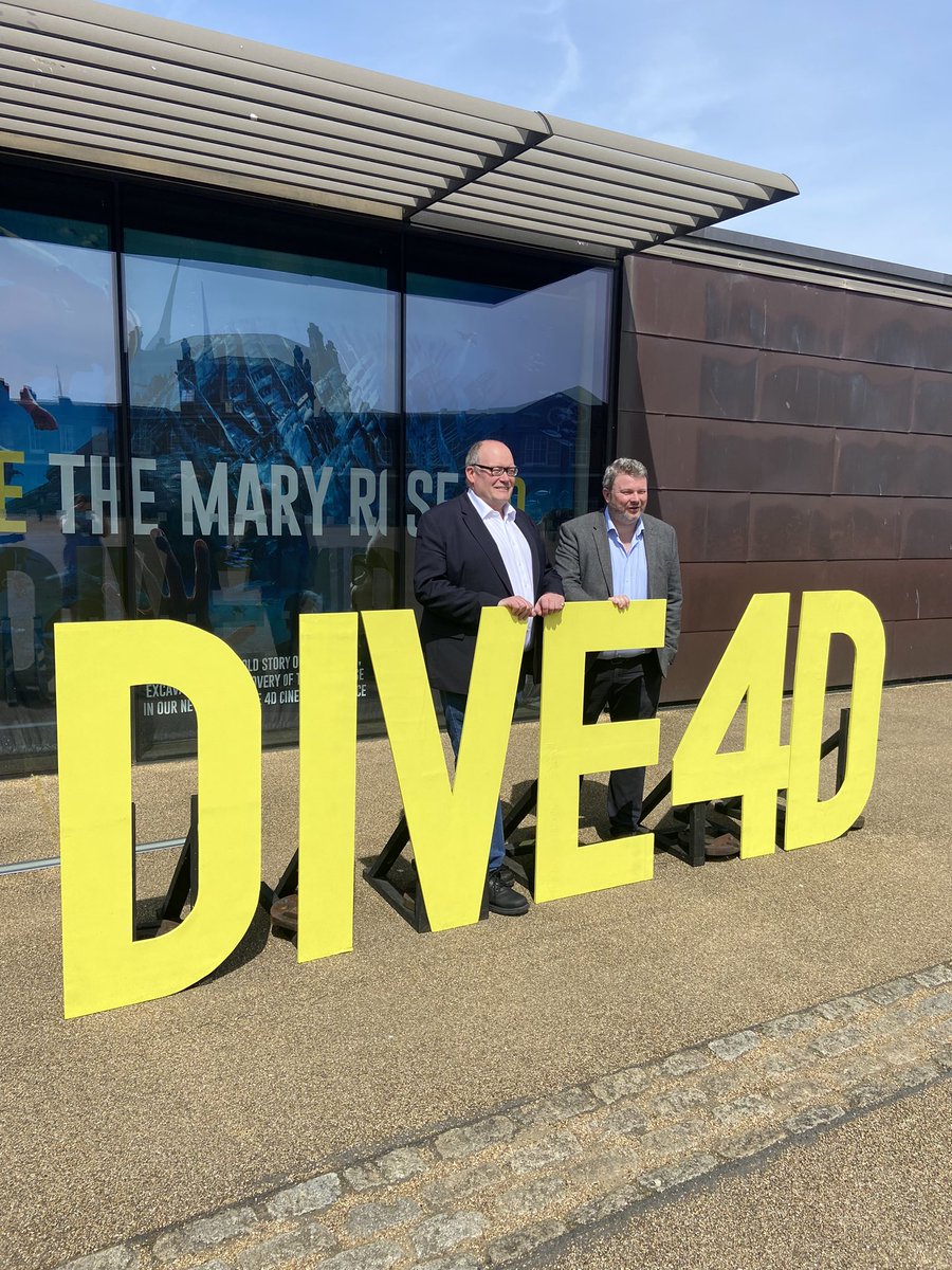 No #Portsmouth trip complete without a visit to @MaryRoseMuseum right now - thanks @DominicJonesUK for hosting @HENLEYDARREN and I this afternoon.