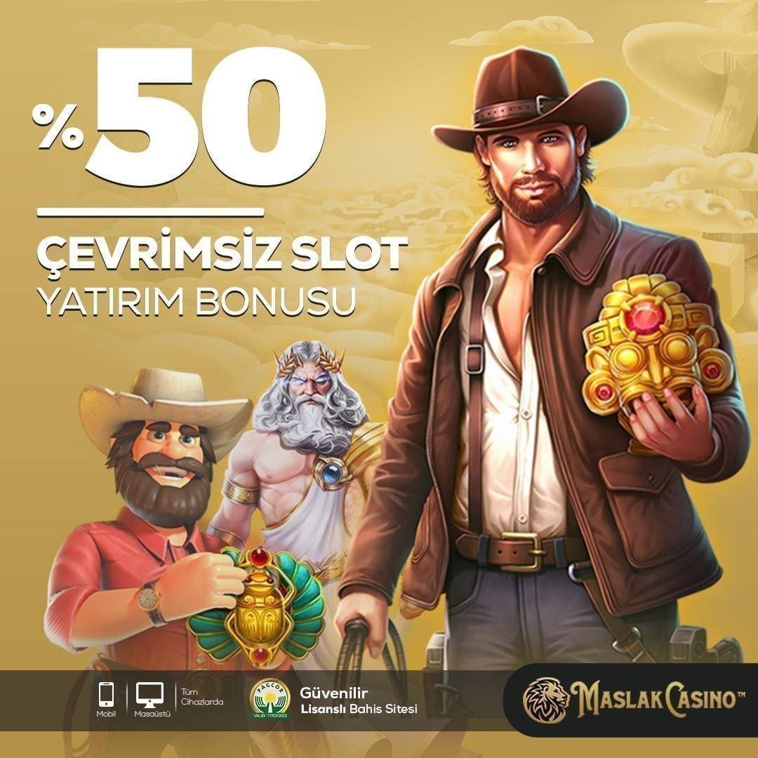 🎁 #MaslakCasino 'da Şansını Katla! 🎰 Slot oyunlarında geçerli %50 Çevrimsiz Bonus seni bekliyor! 💰 Kazancın Adresi, Heyecanın Merkezi #MaslakCasino 🌐 Güncel Adres ➡️ maslakcasino.link