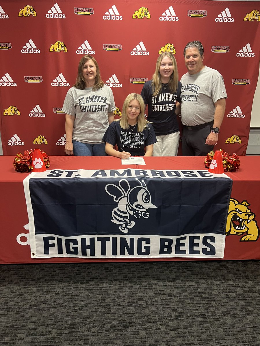 Congratulations to Grace Walker on committing to <a href="/SAUBEES/">Fighting Bees Athletics</a> Cheerleading and Psychology. Grace is so dedicated to her craft and brings a spunk to the team