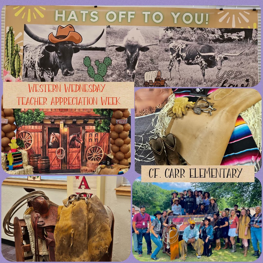 C.F. Carr staff!  Thank you for your daily commitment and unmeasurable dedication to our students. You are the Best in the West!