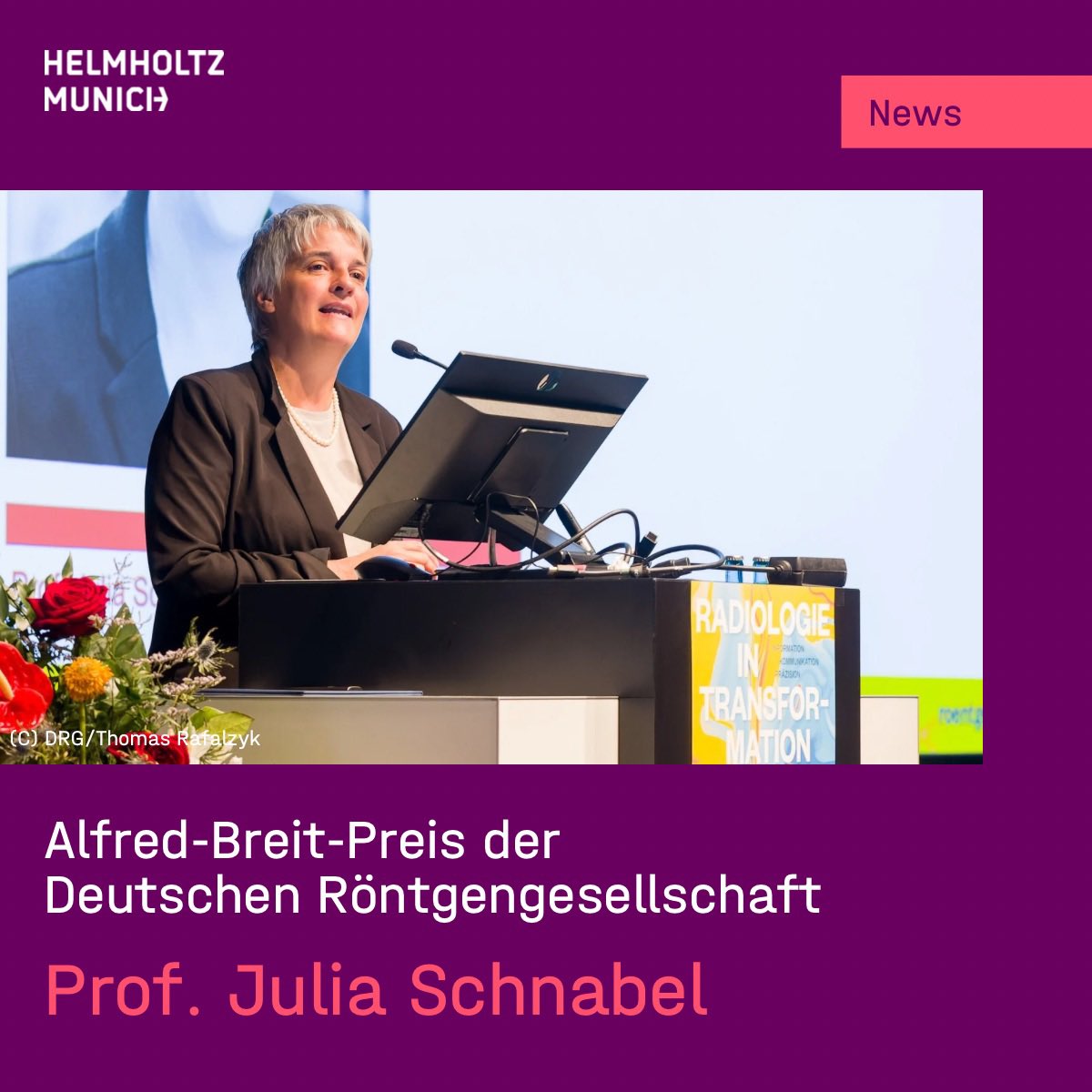 Herzlichen Glückwunsch! Prof. Julia Schnabel erhält den Alfred-Breit-Preis der Deutschen Röntgengesellschaft für ihre herausragenden Leistungen im Bereich der radiologischen Forschung.
 
Mehr dazu: t1p.de/zrti5