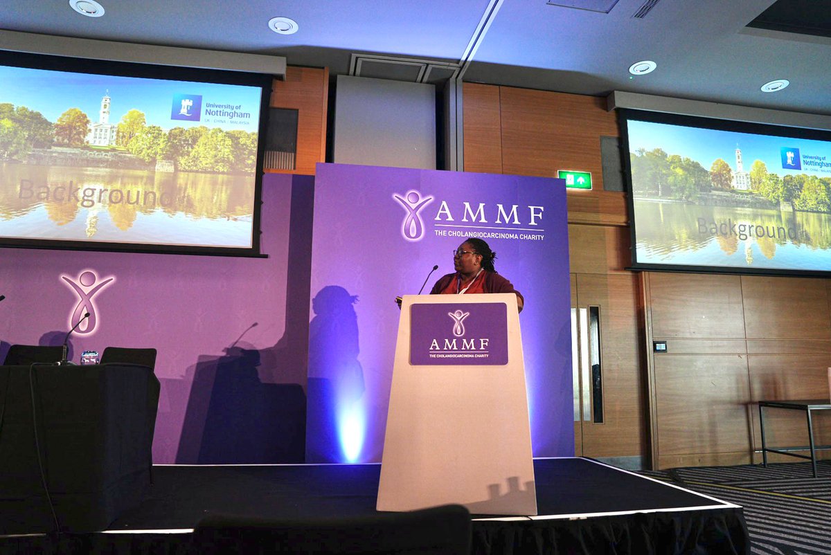 In the final basic research update at #AMMF20204, Dr. Isioma Egbuniwe (@drIsiEbueku) of @UniofNottingham discussed her AMMF-funded research on ultra high-resolution mapping of gene and protein expression patterns in CCA and its tumour microenvironment #LiverTwitter
