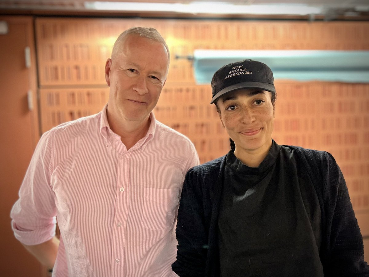 #ThisCulturalLife  Zadie Smith just recorded a fabulous episode packed full of lit wit & wisdom, from NW to NY and back again. 
Produced by @edwina_pitman, coming soon @BBCRadio4 @BBCSounds