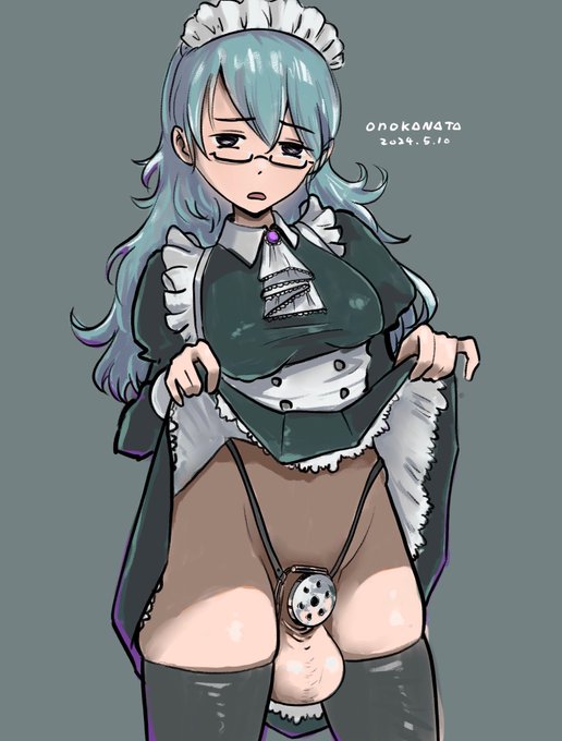 #メイドの日
死ぬほど嫌そうな顔で貞操帯を見せてくれるメイドさん。
「はぁ…?本当に気持ち悪いです、旦那様」 