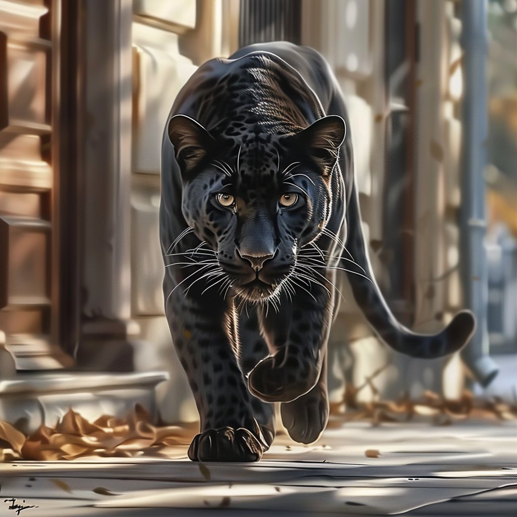 Panther on the Prowl #DigitalArt #AIArtWork #DigitalArtWork #AIArt #AIArtists #AIArtCommunity