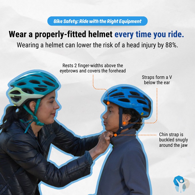 Getting the right size bike and helmet are critical for #BikeSafety. The experts at @HealthyChildren explain what to look for when choosing a bike and helmet for a child: bit.ly/49vi7ob #injuryprevention #childsafety @PreventChildInjury