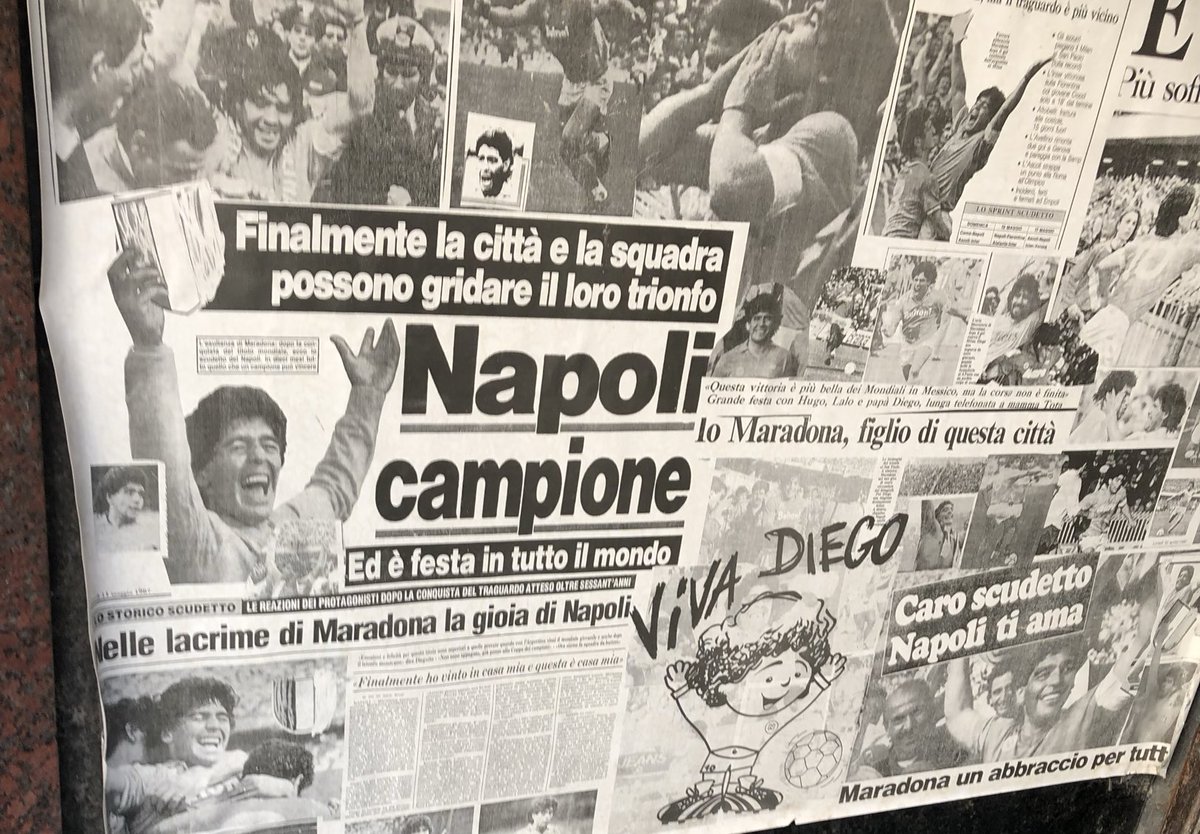 10 Maggio 1987. Quella orribile sporca città del Sud, Campioni d'Italia!!🏆💙💙💙 #ForzaNapoliSempre✊🏼💙