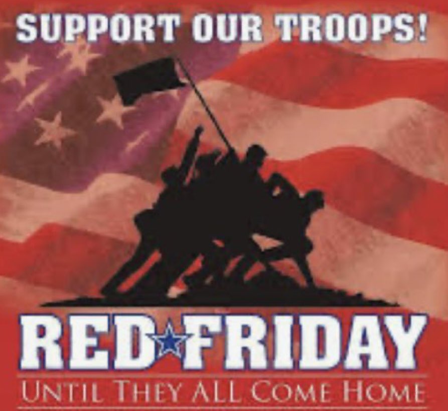 🇺🇸REDFriday🇺🇸
#RememberEveryoneDeployed🙏🏼🇺🇸
#SupportOurTroops ❤️🤍💙🇺🇸