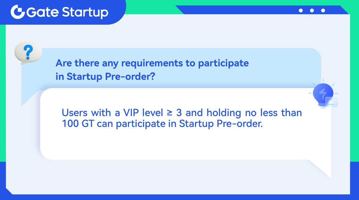 🌟 VIP level 3+ and hold at least 100 GT in your wallet? You're set to participate in our exclusive pre-order phase.🚀 🔗Explore ongoing $BUBBLE pre-order: gate.io/article/36501 #GateioStartup #PreOrder #GT