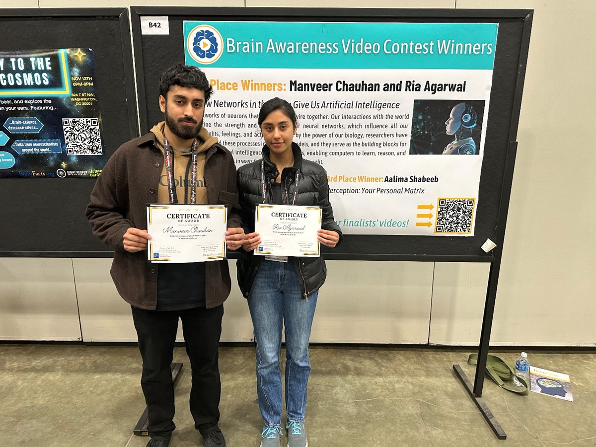 Enter this year’s Brain Awareness Video Contest for a chance to receive complimentary registration to #SfN24 in Chicago and $4,000! Learn more about #BAVC24 entry, prizes, and what makes a successful submission. Deadline: Wednesday, May 29. 🔗 bit.ly/49onrKf