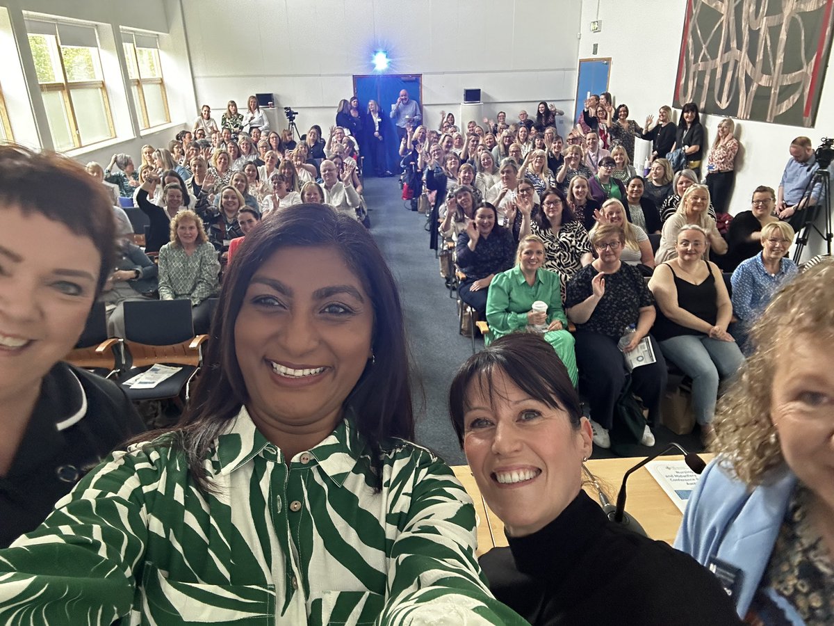 Congratulations to @angelawooduk on a brilliant Nursing and midwifery conference today @BetsiCadwaldr. #PROUD/BALCH Thank you for the invite. The buzz in the room has been amazing! Happy IND 2024!