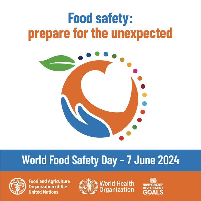 👉 Need ideas for #WorldFoodSafetyDay ❓

👍 We've got you covered❗️

🖱️ or 📲 on the link and download:

🔸 The official toolkit
🔸 Campaign materials
🔸 Gadgets
🔸 and much more

➕ℹ️➡️ bit.ly/WFSD-24

👉 Share the voice, join the campaign❗️