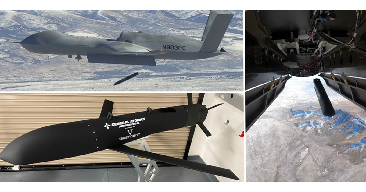 GA-ASI’s #AvengerUAS has released a new Advanced Air-Launched Effect. This A2LE, designed in partnership with Divergent, is 100% additively manufactured so it can be quickly and cost-effectively fielded for surveillance and comms missions. #SOFWeek2024 ow.ly/fk4t50QBbth