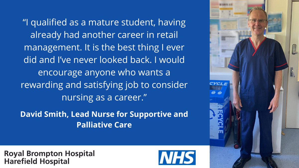 Meet David Smith, the lead nurse for specialist supportive and palliative care at @RBandH. He leads a team of nurses who help patients with life-limiting illnesses and have specialist palliative care needs, and provide support to their families. #TeamGSTT @GSTTnhs