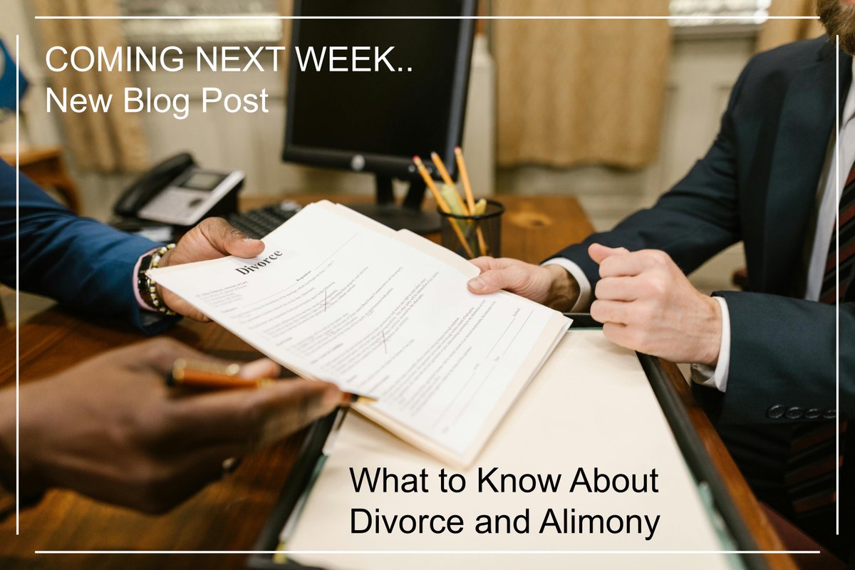 COMING NEXT WEEK...New Blog Post, 'What you Need to Know About Divorce and Seeking Alimony'

#hickeyandhull #parentalresponsibility #newblog #divorce #children #case #law #lawyer #attorney #arkansas