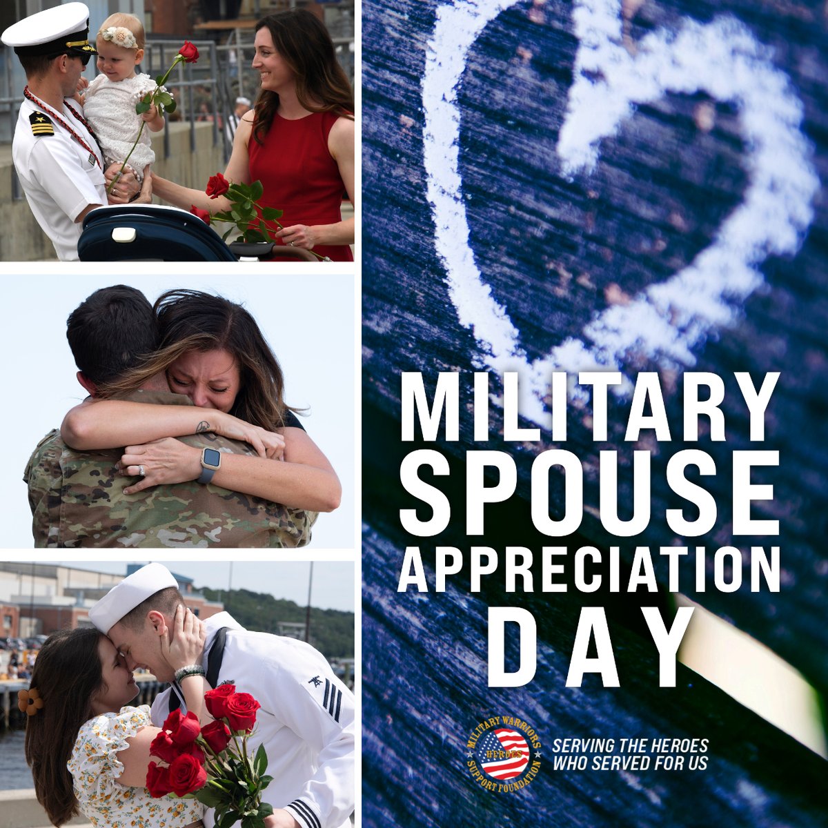 #MilitarySpouseAppreciationDay Let's take a moment to honor the incredible sacrifices of our military spouses.  One wears a uniform, but they both serve. You are the heroes of our heroes! We salute you!  #SupportOurTroops