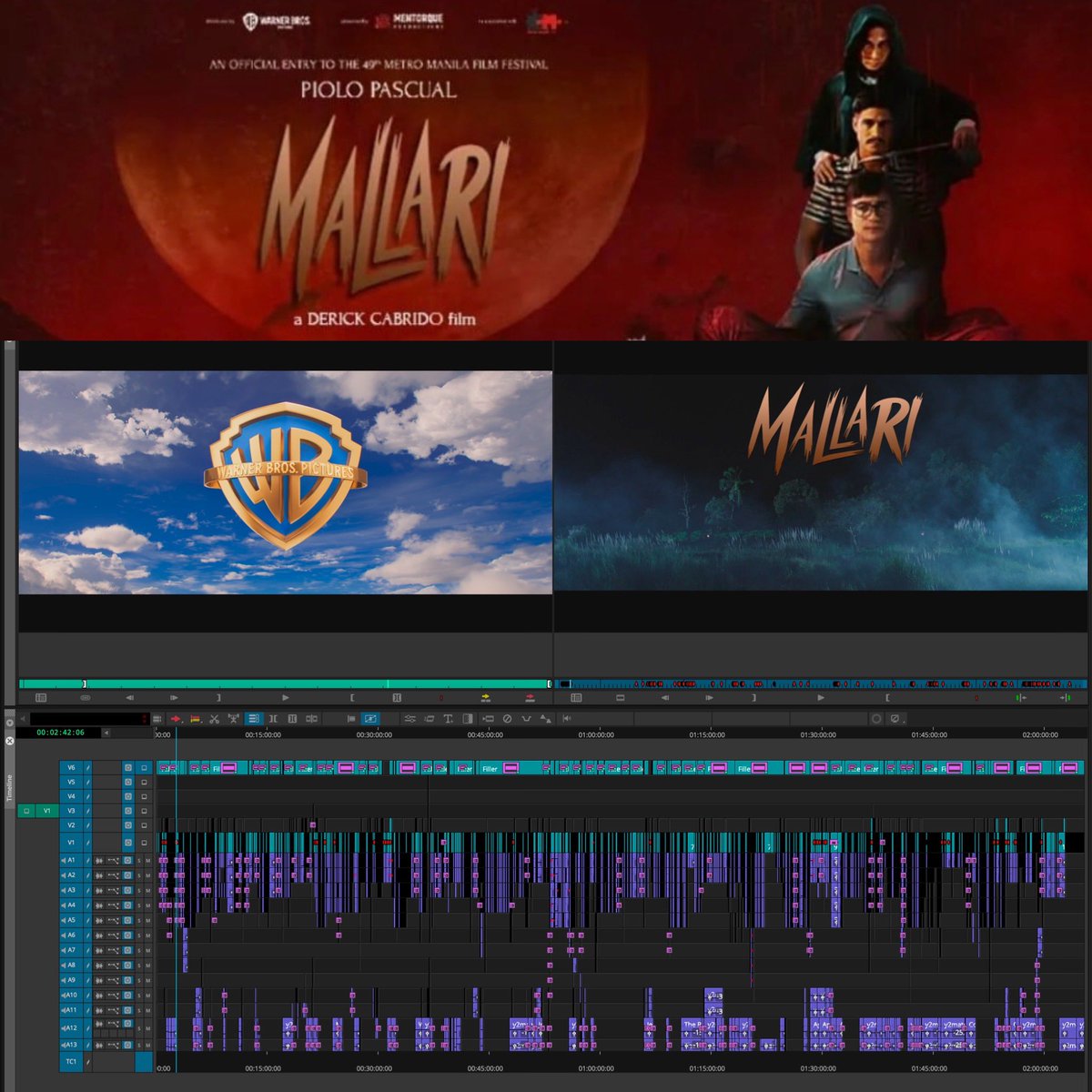 🎞️ Timeline for Mallari 📷 instagr.am/noahtonga ▶️ avid.com/media-composer #timeline #mallari #avidmediacomposer #editing #editor #postproduction #mediacomposer #avid