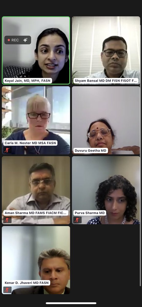 Excellent panel discussion on management of ANCA vasculitis🔥

Thanks for practical insights👏🏻
<a href="/koyaljainMD/">Koyal Jain</a> <a href="/DuvuruG/">Duvuru Geetha</a> <a href="/kdjhaveri/">Kenar Jhaveri</a> <a href="/Amansharmapgi/">AMAN SHARMA 🇮🇳</a> <a href="/drshyambansal/">Shyam Bansal</a> <a href="/ISGDtweets/">International Society of Glomerular Disease</a> <a href="/isn_india/">Indian Society of Nephrology</a> <a href="/arvindcanchi/">Arvind Canchi (Conjeevaram)🇮🇳</a>