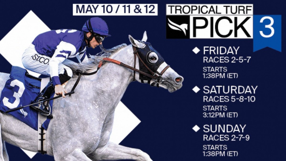 We have eight races, and a $50,000 Gross Jackpot Estimated Pool for Friday's Rainbow 🌈 Pick6! First race post time 1:10PM. #GulfstreamPark #RoyalPalmMeet Watch our LIVE racing here: 👉gulfstreampark.com/racing Transmisión EN VIVO en Español aquí: 👉YouTube.com/HipicaTV/live