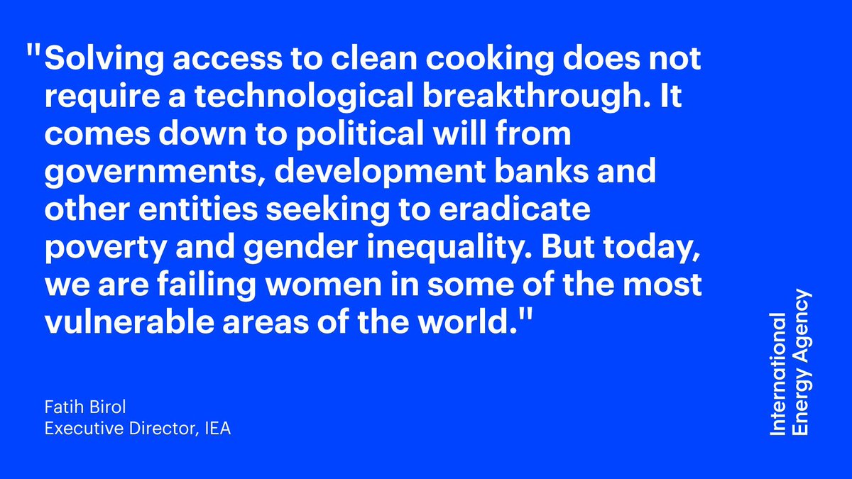 🗣 “Solving access to clean cooking does not require a technological breakthrough. It comes down to political will from governments, development banks & other entities” IEA's @fbirol on what's needed to ensure clean cooking access for all → iea.li/4dwAVqt