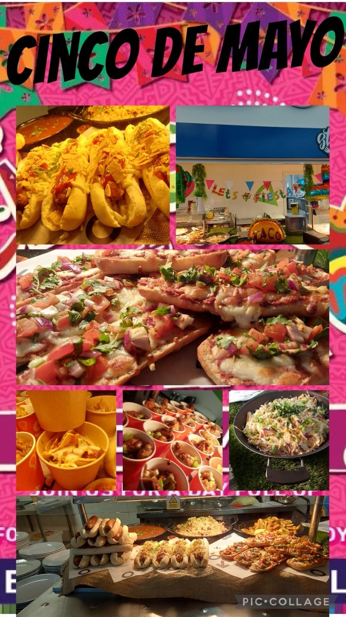 Students enjoyed a 'Cincode Mayo' themed menu yesterday with smoky bandit dogs, mollete with refried beans and smoky Mexican wings on offer! #cincodemayo #schoolmeals @CranmerTrust @SchoolCatering