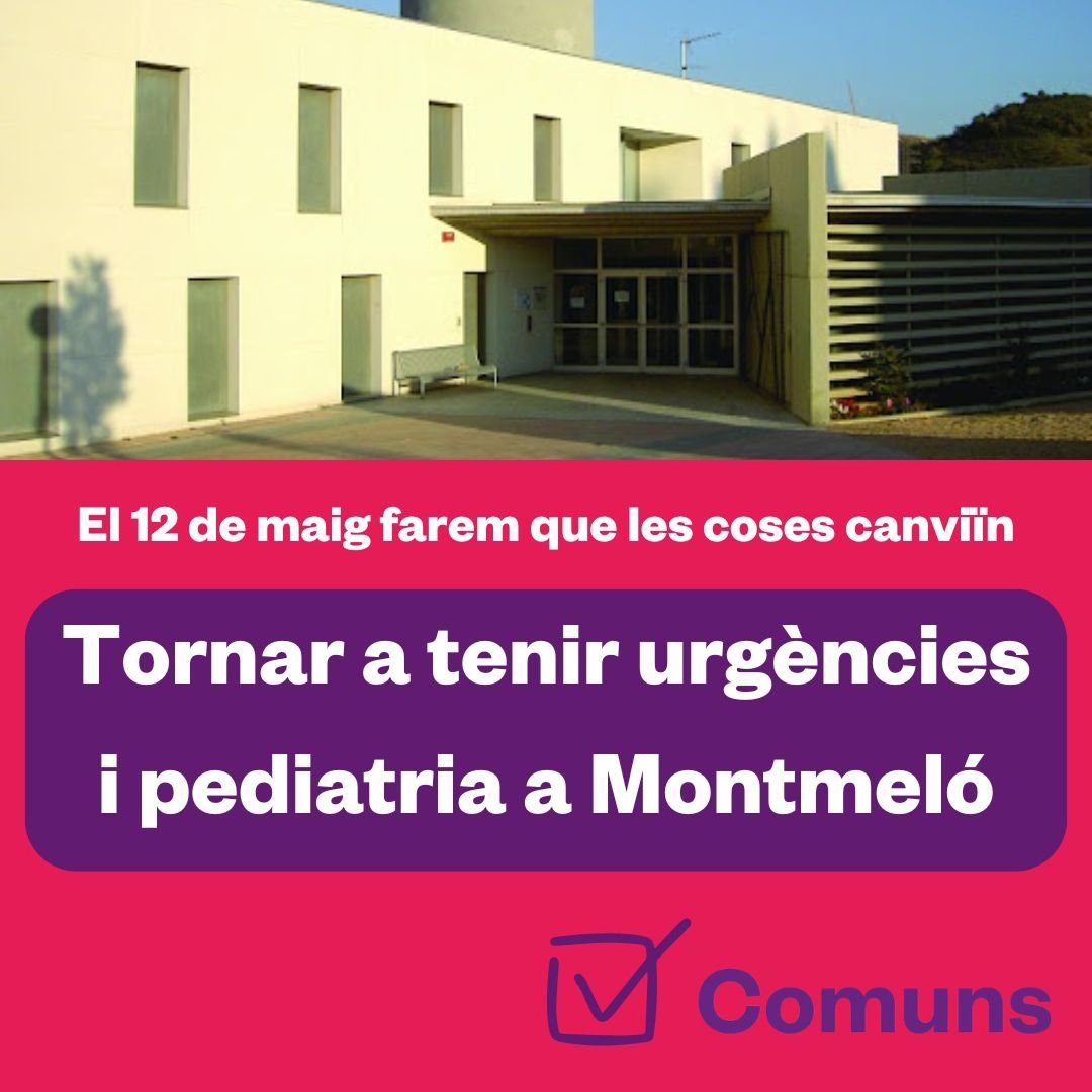 De garantir una educació i sanitat públiques i de qualitat per a tothom, amb més + inversió i - retallades. D'això van les eleccions de diumenge al @parlamentcat. Reflexionem-hi! #lacatalunyaqueve #elmontmeloqueve