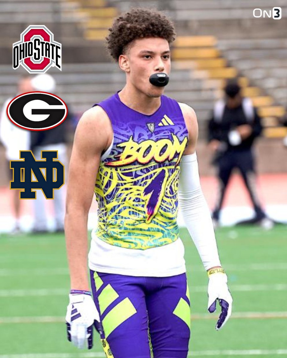 'When I commit, I am likely going to commit to Georgia, Notre Dame or Ohio State.' Three programs are battling at the top for Top 100 WR Talyn Taylor, he tells @ChadSimmons_👀 Read: on3.com/news/4-star-wr…