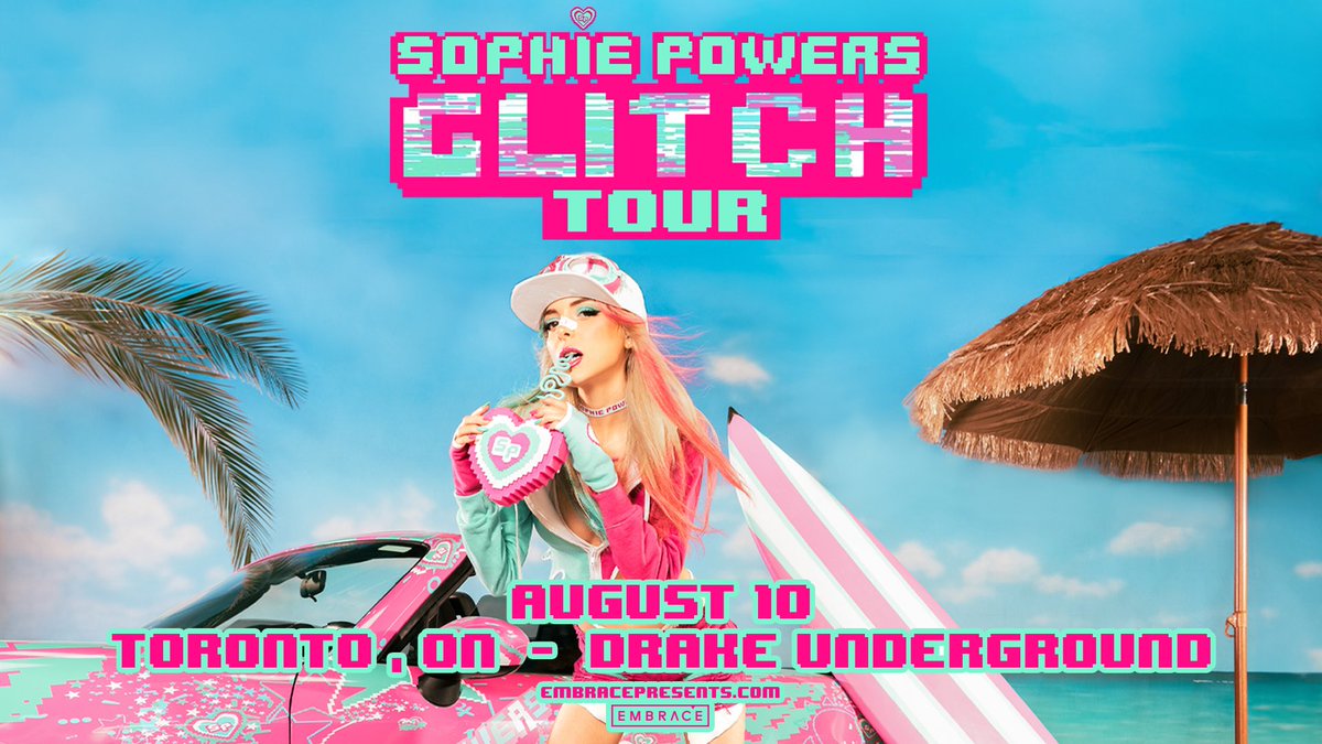 JUST ANNOUNCED: Canadian alt-pop artist #SophiePowers will take over Drake Underground on August 10th!  Presale: Wed May 15th | code: OBSESSED RSVP: tinyurl.com/3yu3yzz6