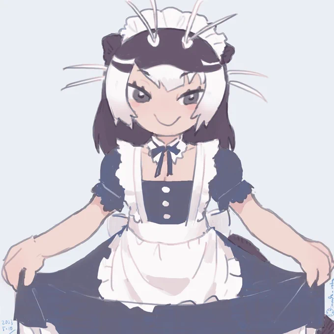 今日はメイドの日か クラシカルメイドオオカワウソを再掲だ 