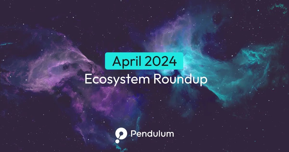ICYMI: April 2024 Ecosystem Roundup Dive into the latest updates, which include new @ZenlinkPro liquidity pools, an innovative offramping prototype, pushing the utility of @StellarOrg stablecoins, and more! Check it out ⬇️ pendulum-chain.medium.com/april-2024-eco…