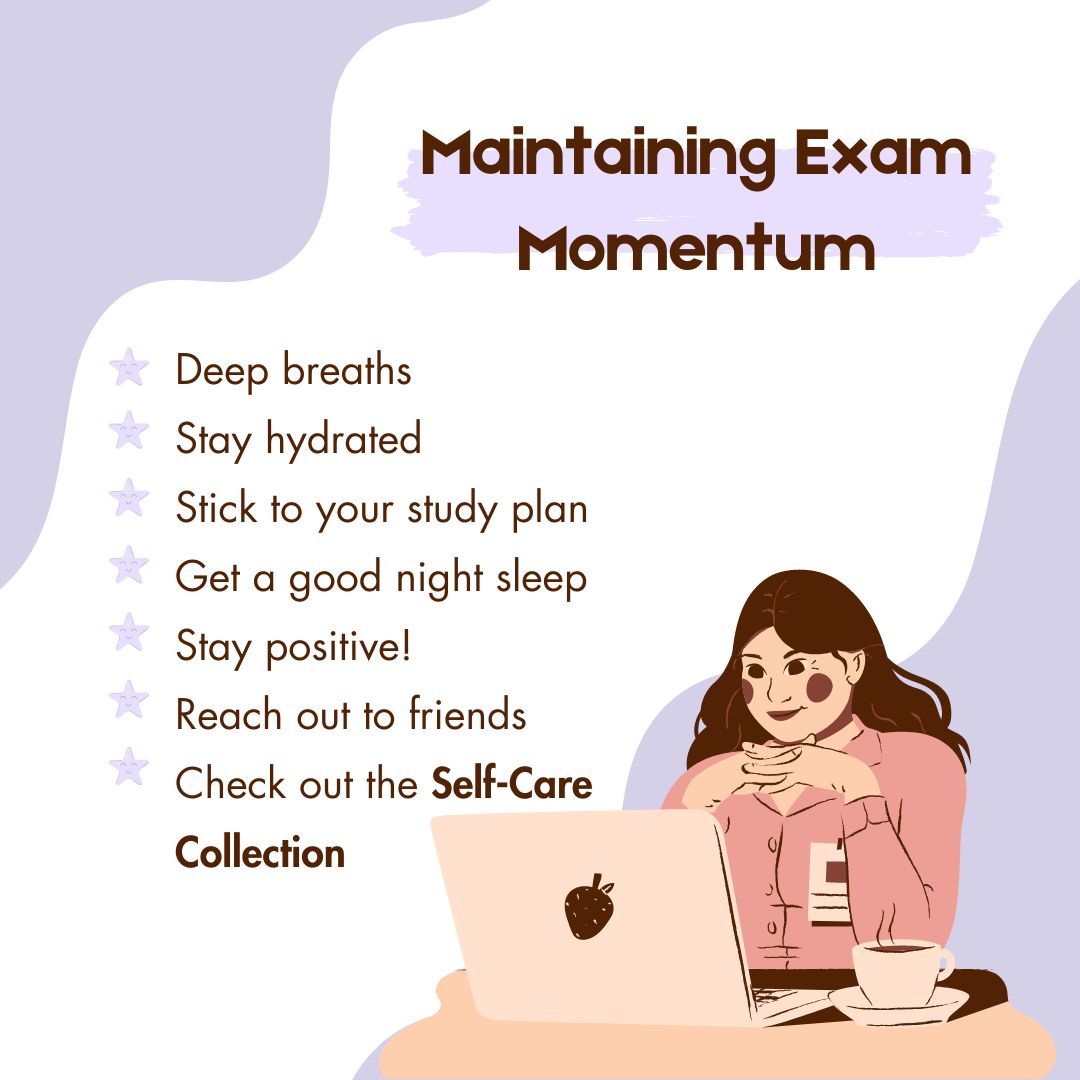 Friday tips to help everyone maintain that great momentum we're seeing in MTU Libraries this week! Have a break this weekend but don't lose too much focus - you're nearly done! If anyone is looking for some extra advice, check out our Self-Care collection bit.ly/4bbTXRo