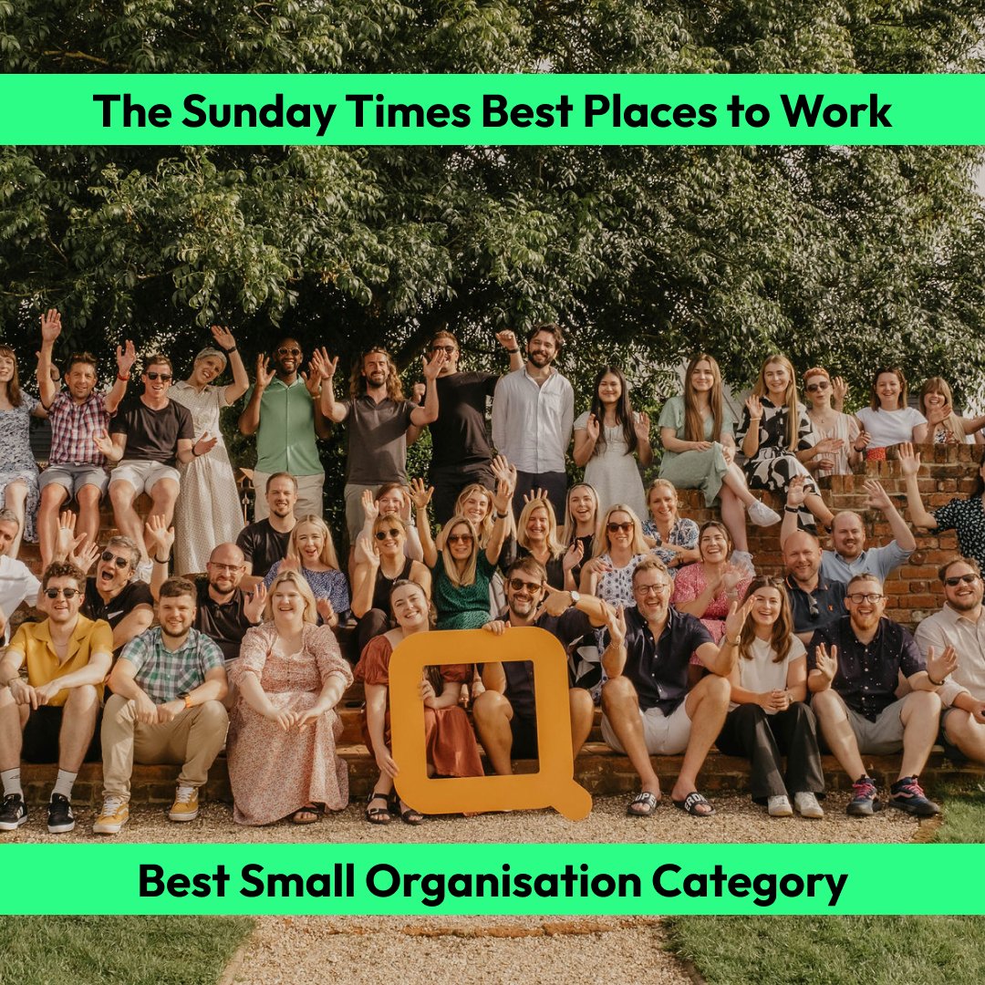 StrategiQ (@strategiq) on Twitter photo We're delighted to be named one of the Sunday Times’ Best Places to Work in 2024, in the small organisation category.
This prestigious recognition comes as we continue our remarkable growth journey and commitment to becoming a 'destination agency'.
<a href="/thetimes/">The Times and The Sunday Times</a> #Marketing We're delighted to be named one of the Sunday Times’ Best Places to Work in 2024, in the small organisation category.
This prestigious recognition comes as we continue our remarkable growth journey and commitment to becoming a 'destination agency'.
<a href="/thetimes/">The Times and The Sunday Times</a> #Marketing