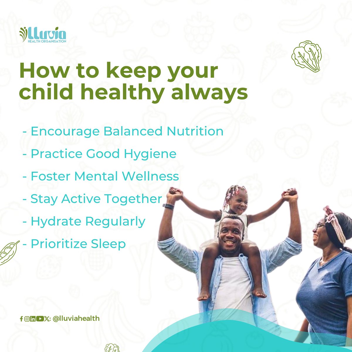 Looking for ways to keep your young one Healthier? Here are a few tips that can help!

If you find any of these helpful, kindly Like, Retweet and leave a thumbs up 👍🏽 in the comment section!👇🏽

#ChildHealth #HealthyKids #NutritionEducation #FamilyHealth #HealthyLiving  #WellBeing