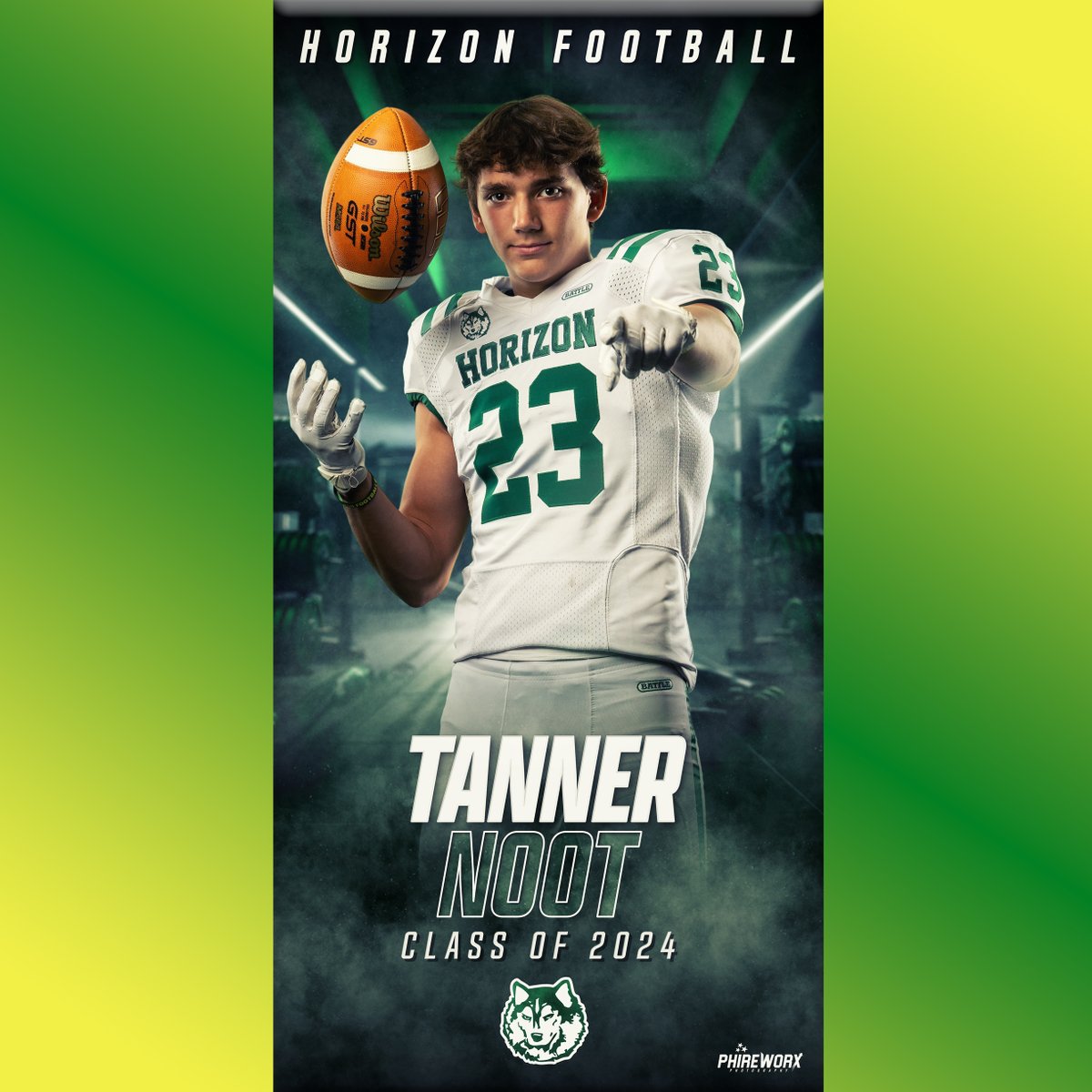 Last shoutout to our Sr. #23 Tanner Noot. Best of luck to you playing football at the next level! #BethelUniversityFootball #Huskyfamily @tnoot_23 @HorizonFootball @HHSathleticsAZ @PVUSDATHLETICS