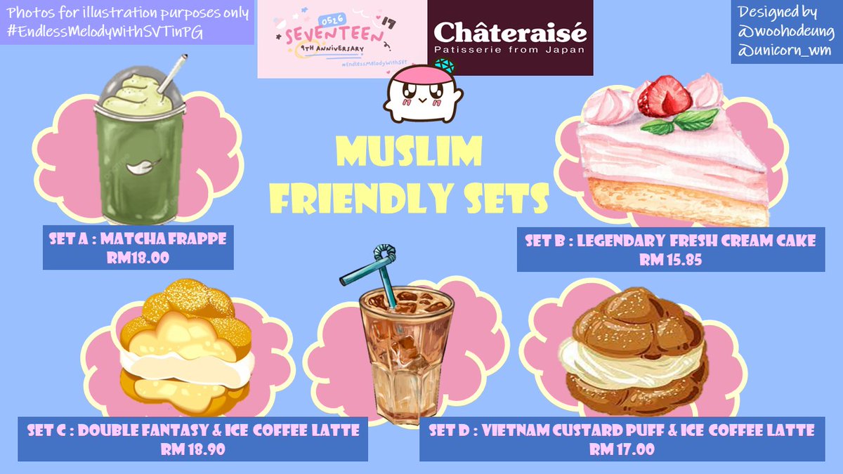 woohodeung's tweet photo. Hi Penang's Carat, following are Muslim Friendly Sets suggested for our Muslim's Carats. 🙆‍♀️🙆‍♂️

Any further enquiry, welcome dm us! 

@unicorn_wm

#EndlessMelodyWithSVTinPG #SEVENTEEN #세븐틴 https://t.co/JZoh6HNAc2