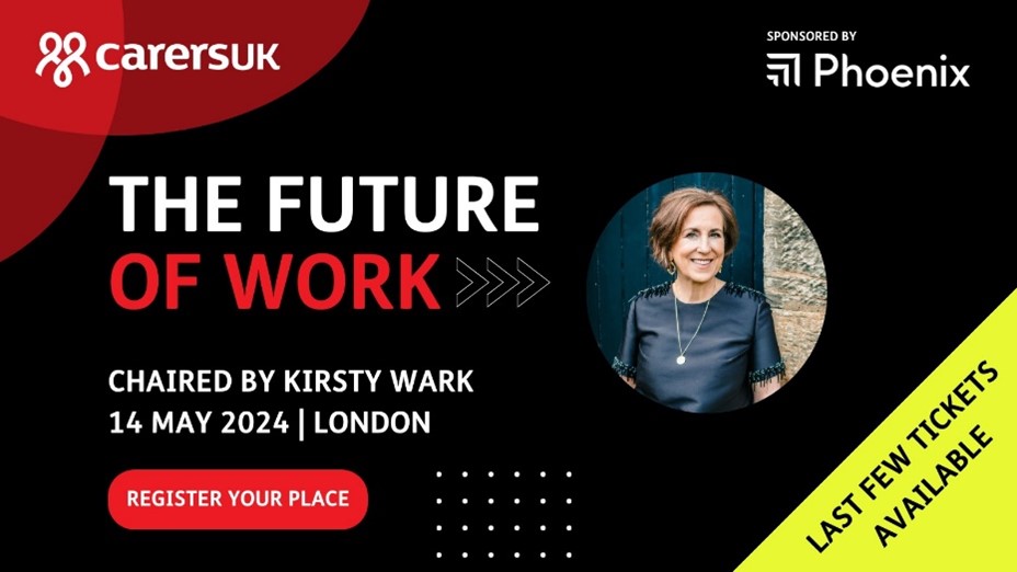 The Future of Work conference is just days away, but there’s still time to snap up one of the final few places. Our expert speakers will give you the essential insights and knowledge needed to plan, effectively, for the future. Don’t miss out, book now: carersuk.org/for-profession…