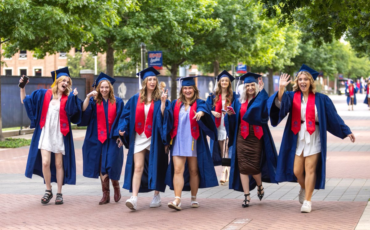 Walking into Commencement weekend like... 🎓🐴 #smu #smugrad #classof2024